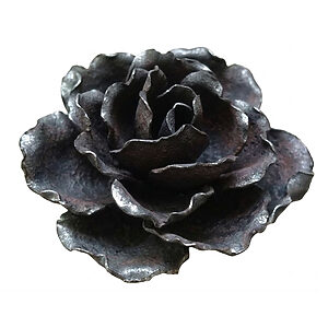 アイアンで作った薔薇の花装飾