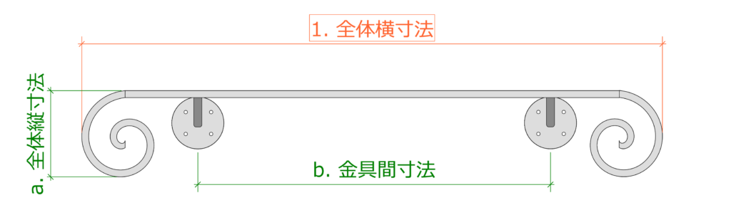 アイアンハンドレール素材