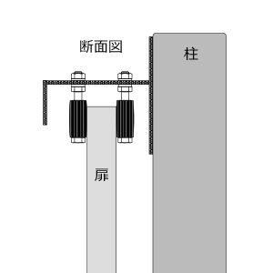 引戸門扉,開き方向,スライドゲート