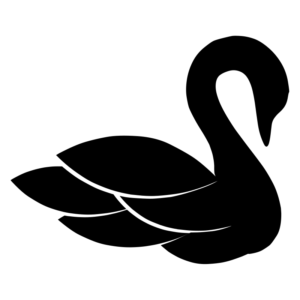 アイアン鳥装飾白鳥