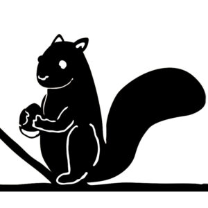 リスデザインのアイアン装飾