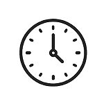 納期についてに関する時計のアイコン