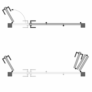 ４枚折れ戸門扉の開き図面