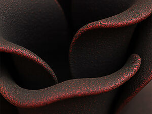 アンティークレッドのロートアイアン塗装