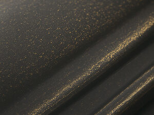 ゴールドブラックのロートアイアン塗装