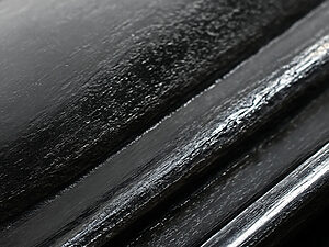 シルバーブラック艶有のロートアイアン塗装