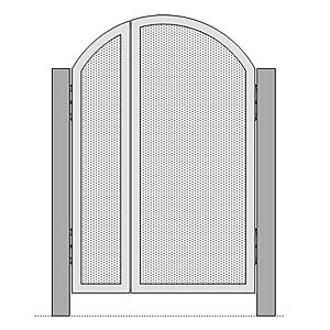 親子門扉の形状