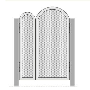 親子門扉の形状