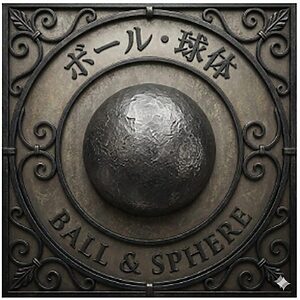 ロートアイアン球体デコレーション装飾