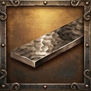 槌目（ハンマード）仕上げのロートアイアン装飾プレート｜手仕事の質感サンプル