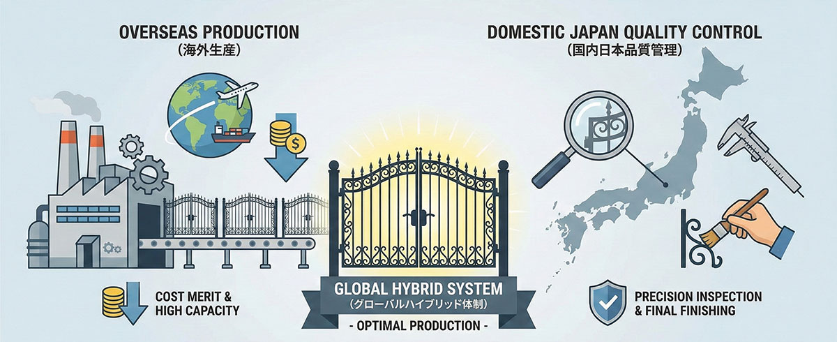 ロートアイアン・アルミを日本基準品質で製作｜フォージマンの提携工房と品質保証体制