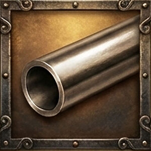 ロートアイアン製の中空パイプ材｜門扉・フェンスに使える丸パイプ素材サンプル