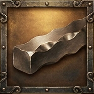 波形（ウェーブ）加工のロートアイアン角棒｜手打ち風テクスチャが映える装飾部材サンプル