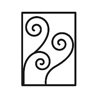 曲線装飾が美しいロートアイアンパネル・スクリーンのイメージアイコン