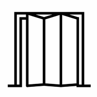 アイアン・アルミ折れ戸門扉バイフォルド型アイコン